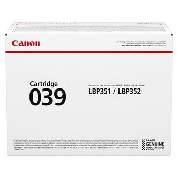Canon 039 toner negro (original)