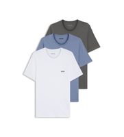 boss para hombre 50532468 set 3 camisetas interiores classic gris azul blanco l homewear algodon manga corta