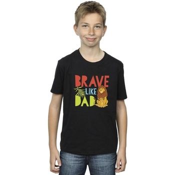 Disney Tops y Camisetas The Lion King Brave Like Dad para niño