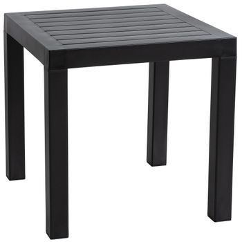 Mesa Auxiliar Ocean Plástico Negro 45x45x45 Cm Clp