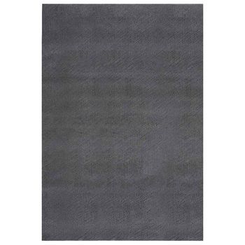 Alfombra De Pelo Largo Color Antracita, 240 X 340 Cm, Poliéster Vidaxl