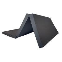 colchon para camper ford transit courier - 5cm de grosor con hr 25kgm3 y 3cm de viscoelastica- negro