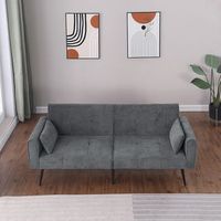 sofa cama plegable de 2 plazas chaise longue y futon de suelo ideal para salon o invitados