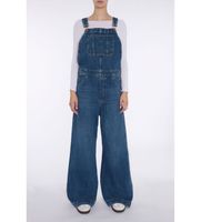 7 for all mankind para mujer 7u022555jse peto dungarees wide leg azul s casual algodon denim