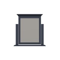 aubrey midnight grey trinket mirror