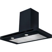 rangemaster hi-lite 90 chimney cooker hood - black black