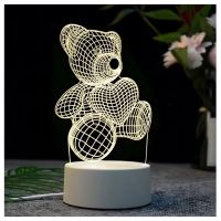 extralink home lampka nocna mir serce 3d iluzja optyczna do sypialni usb