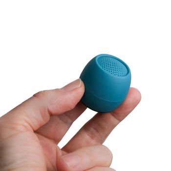 Boompods Zero Ocean Mini altavoz Bluetooth portátil, altavoces inalámbricos, IPX6 impermeable, más de 5 horas de reproducción, pequeño altavoz para exteriores con micrófono y opción de emparejamiento
