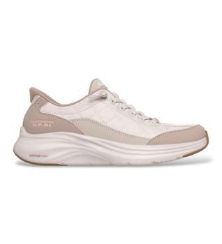 Skechers para mujer. 150404 Zapatillas Slip-Ins: Contour Foam beige (40), Tela, Plano, Cordones, Casual