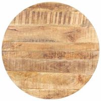 mesa de comedor - mesa de cocina de madera de mango rugosa 80 cm