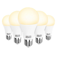 aigostar bombilla led e27 11w luz calida 3000k 935 lm angulo 280 a60 no regulable -pack de 5