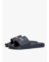 de tommy hilfiger hilfiger print tumble pool slide marino