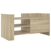mueble de tv  mueble de salon  gabinete de tv madera ingenieria roble 80x35x40 cm