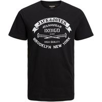 jack  jones camiseta 12237363 jjejeans tee ss o-neck 2324 snjnr black para nino