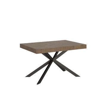 Mesa Extensible 80x120/204 Cm Plaker Nogal Patas Antracita