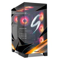 torre pc nox hummer glock argb semitorre atx cristal templado usb-c negra by starwraith