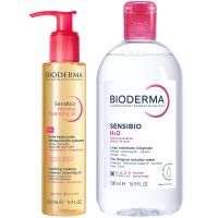 bioderma sensibio soothing  nourishing double cleansing routine for sensitive skin