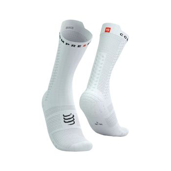 Calcetines Compressport Pro Racing v4.0 Bike Blanco, Talla Talla 1