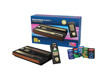Consola retro - Intellivision Sprint, 2 mandos, 45 juegos integrados, HDMI, Negro