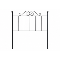 cabecero forja palacio para cama de 105 negro 113x125x4 matris