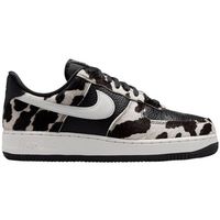 nike deportivas moda air force 1 low cow print black womens para hombre