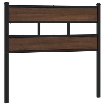 Cabecero，cabecero Cama，panel De Cabecera De Acero Y Madera De Ingeniería Marrón Roble 80 Cm