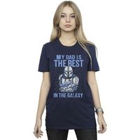 disney camiseta mandalorian best dad para mujer