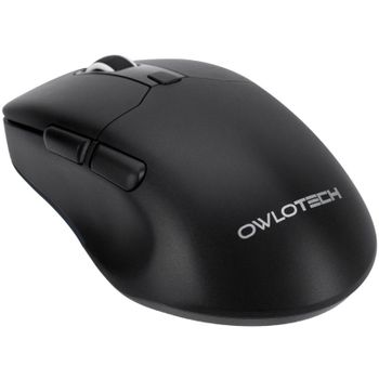 Owlotech M900 Ratón Wireless 2.4GHz/Bluetooth, 67g Negro 12000DPI