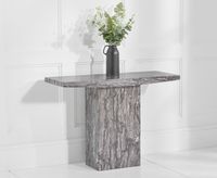 crema grey marble console table