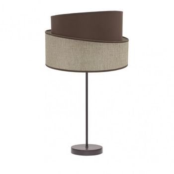 Sobremesa alto hara 1xe27 marron/marron 66x35x35 cm