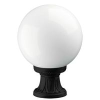 dopo lighting - baliza de jardin indura globo ip65 e27 mx 70w negro