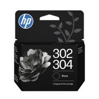 hp paquete combinado de 2 cartuchos de tinta negratricolor 302304