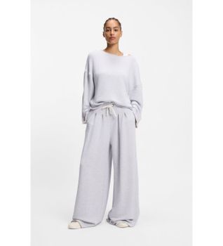 BOSS para mujer. 50554282 Pantalón Elenyx gris (S), Casual, Algodón