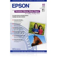 papel fotografico epson premium glossy a3 255 gm 20 hojas brillo