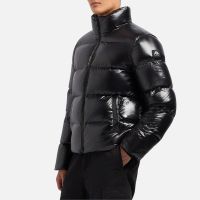 moose knuckles kings nylon puffer jacket - xxl