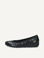 caprice ballerina black made of leather with wedge heel size 36