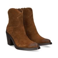 ash botines con tacon mujer - marron talla 39