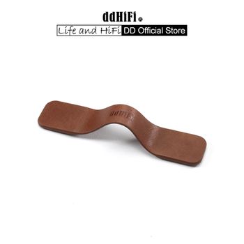 Clip/organizador de cable magnético DD ddHiFi C10D, piel de vaca de primera capa importada con tratamiento de superficie de cera de aceite