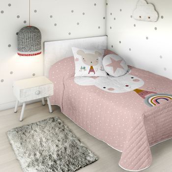 Colcha Bouti Reversible Susanita Rosa A Cama 90