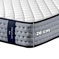colchon viscoelastico y muelles ensacados flow 6700 hybrid 135x190 multicapa altura 26cm firmeza alta