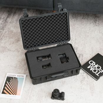 Caja Dura Impermeable Portátil Maletín Exterior Espuma Personalizable Para Electrónica Drones 56x44x22 Cm