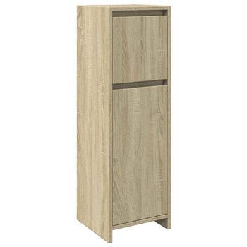 Armario De Baño Madera Contrachapada Color Roble 30x30x95 Cm Vidaxl
