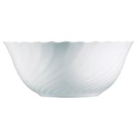 ensaladera vidrio opal blanca 24 cm