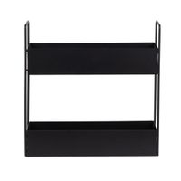 estante de cocina de hierro negro para encimera