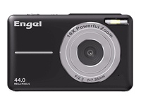 camara - engel ec 2400 b 8 mp hasta 44mp interpolados fhd digital compacta apertura de f22 16x zoom pantalla 24 negro