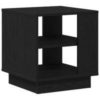 mesa de centro 40x40x43 cm madera - negro