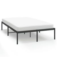 cama matrimonial  cama para adultos  estructura de cama de metal negro 120x200 cm