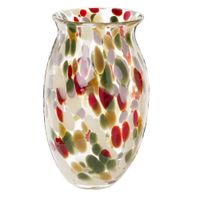 jarron de vidrio multicolor alt 31 cm