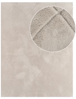 Alfombra lavable Utah crema 80x150 cm