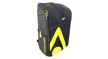 Mochila aquasphere 30l negra   amarilla